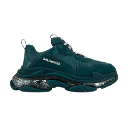 Balenciaga: Тёмные кроссовки  Triple S