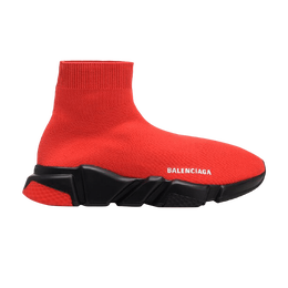 Balenciaga: Красные кроссовки  Speed