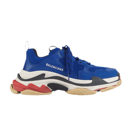 Balenciaga: Синие кроссовки  Triple S