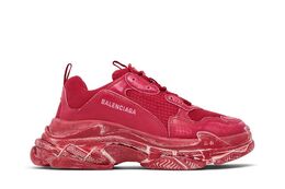 Balenciaga: Тёмные кроссовки  Triple S