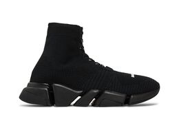 Balenciaga: Чёрные кроссовки  Speed.2