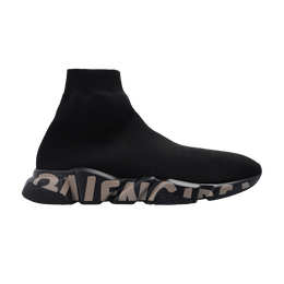 Balenciaga: Чёрные кроссовки  Speed