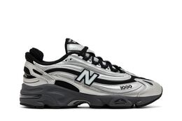 New Balance: Серебристые кроссовки 