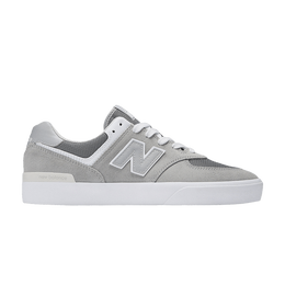 New Balance: Белые кроссовки  574