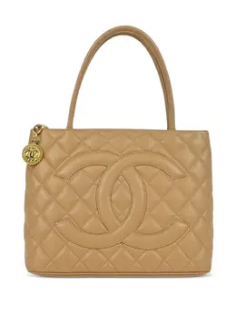 CHANEL Pre-Owned: Светлая сумка-шоппер 