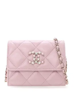 CHANEL Pre-Owned: Розовая сумка через плечо 