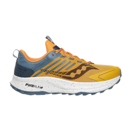 Saucony: Жёлтые кроссовки 