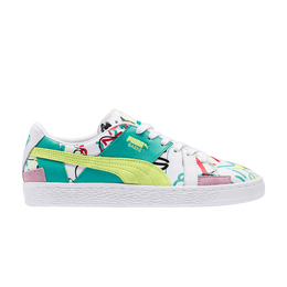 PUMA: Белые кроссовки  Basket