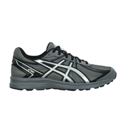 Asics: Серебристые кроссовки 