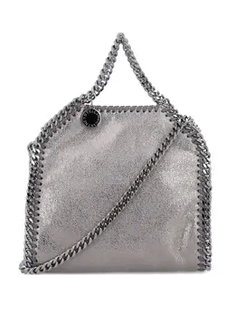 Stella McCartney: Серебристая сумка  Tiny Falabella