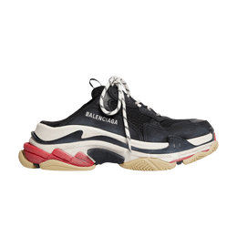 Balenciaga: Чёрные кроссовки  Triple S