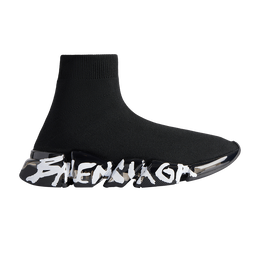 Balenciaga: Чёрные кроссовки  Speed.2