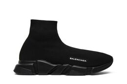 Balenciaga: Чёрные кроссовки  Speed Trainer