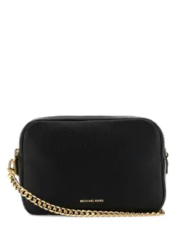 Michael Michael Kors: Чёрная сумка через плечо 