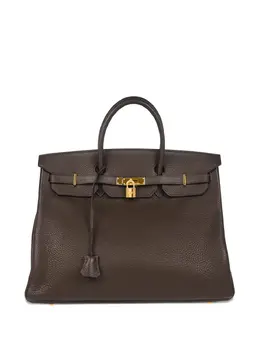 Hermès Pre-Owned: Коричневая сумка-шоппер 