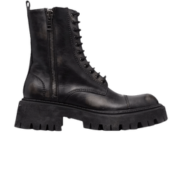 Balenciaga: Чёрные кроссовки  Tractor