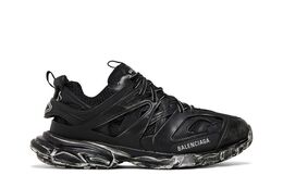 Balenciaga: Чёрные кроссовки  Track