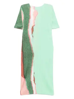 Pleats Please Issey Miyake: Платье миди 