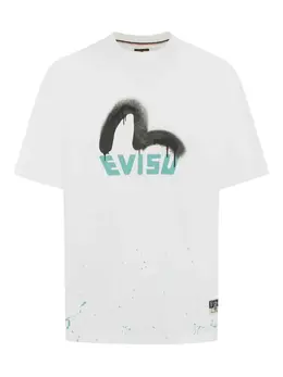 EVISU: Белая футболка 