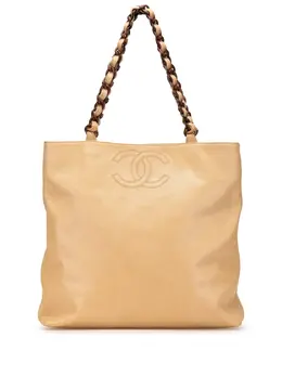 CHANEL Pre-Owned: Коричневая сумка-шоппер 