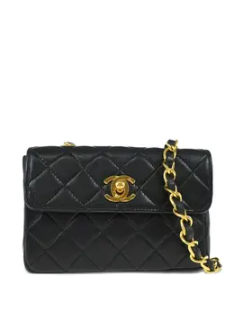 CHANEL Pre-Owned: Чёрная сумка 