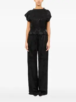 MM6 Maison Margiela: Блуза с растительным принтом 