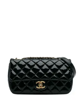 CHANEL Pre-Owned: Голубая сумка через плечо 