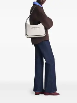Longchamp: Бежевая сумка 