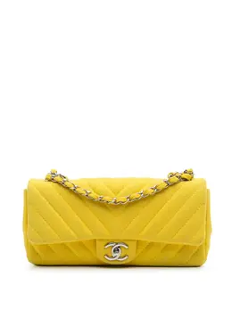 CHANEL Pre-Owned: Жёлтая сумка 