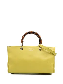 Gucci Pre-Owned: Жёлтая сумка-шоппер 