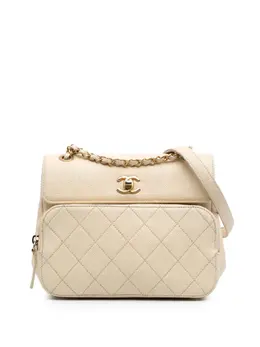 CHANEL Pre-Owned: Коричневая сумка через плечо 