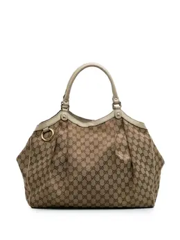 Gucci Pre-Owned: Коричневая сумка-шоппер 