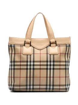 Burberry Pre-Owned: Коричневая сумка-шоппер 