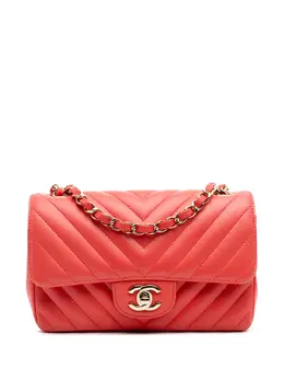CHANEL Pre-Owned: Красная сумка через плечо 