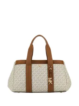 Michael Michael Kors: Бежевая сумка-шоппер 