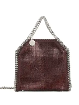 Stella McCartney: Бордовая сумка-шоппер  Falabella