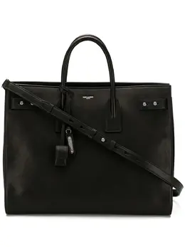 Saint Laurent: Чёрная сумка-шоппер  Sac de Jour