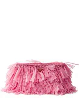 Prada: Розовый клатч 