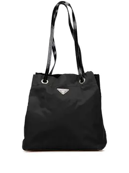 Prada Pre-Owned: Чёрная сумка-шоппер 