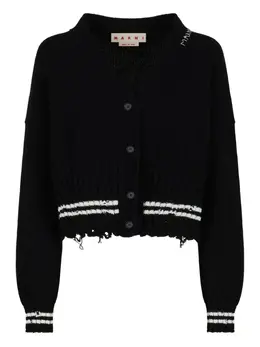 Marni: Чёрный кардиган 