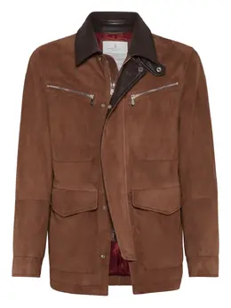 Brunello Cucinelli: Замшевая куртка 