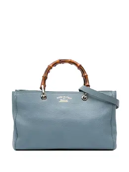 Gucci Pre-Owned: Голубая сумка-шоппер 