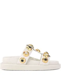 Kurt Geiger London: Белые сандалии 