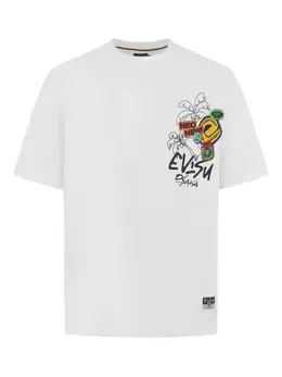 EVISU: Футболка с принтом 