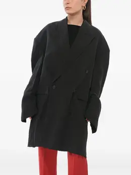 Balenciaga: Льняное пальто 