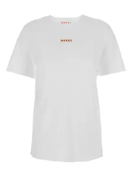 Marni: Белая футболка 