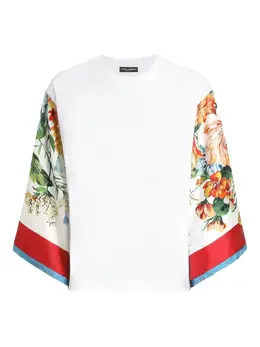 Dolce & Gabbana: Шёлковая футболка  T