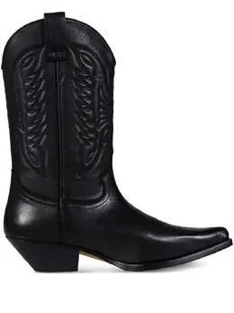 MM6 Maison Margiela: Чёрные ботинки 