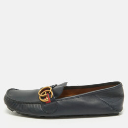 Gucci: Синие туфли  GG Marmont