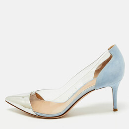 Gianvito Rossi: Серебристые туфли  Plexi
